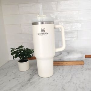 Stanley 40 oz tumbler in cream